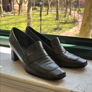 Stuart Weitzman Black Leather Women's Shoes